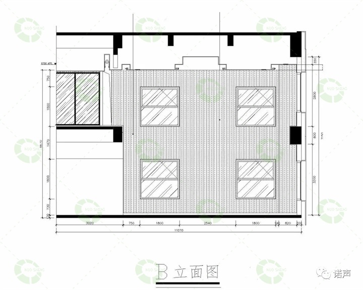 深圳中廣核多功能廳設計圖2 深圳中廣核多功能廳設計圖2